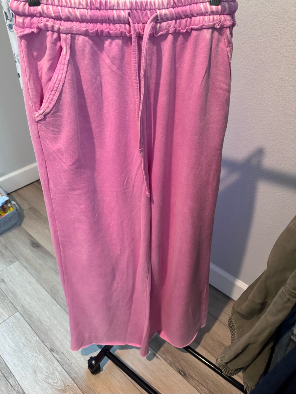 Zenana Outfitters Pink Drawstring Lounge Pants